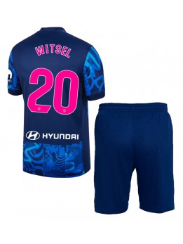 Atletico Madrid Axel Witsel #20 Ausweichtrikot für Kinder 2024-25 Kurzarm (+ Kurze Hosen)